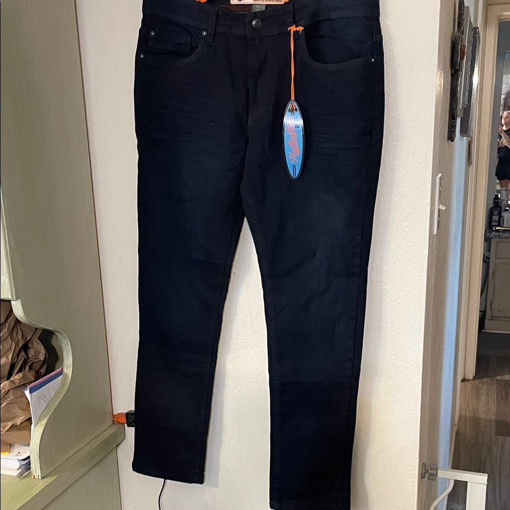 Men's Dark Blue Slim Jeans